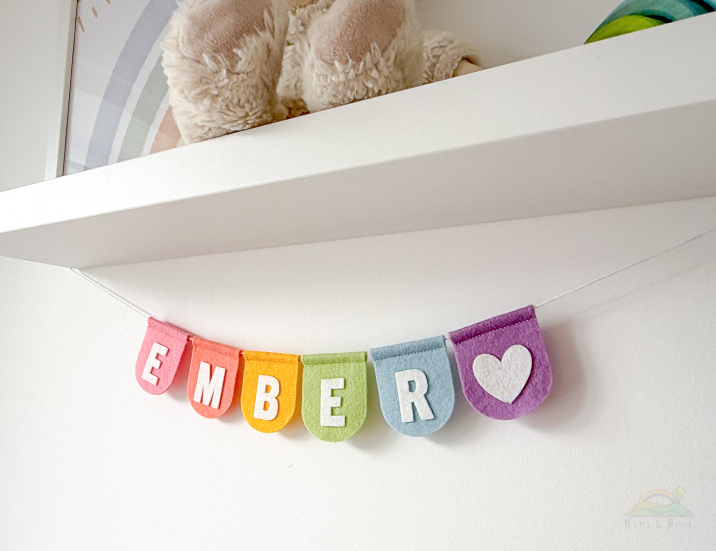 Small Personalised Bunting - Scallop