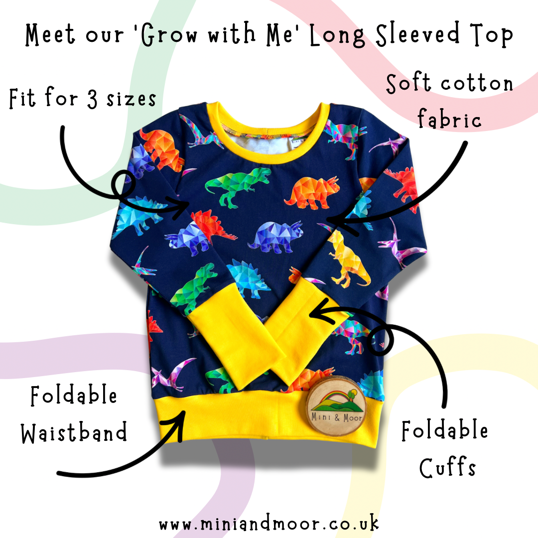 ‘Grow with Me’ Long Sleeved Top