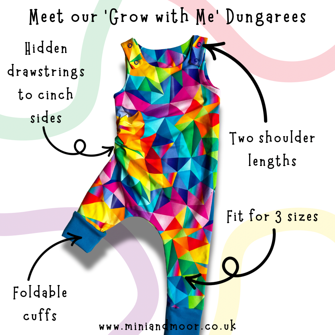 ‘Grow with Me’ Dungarees