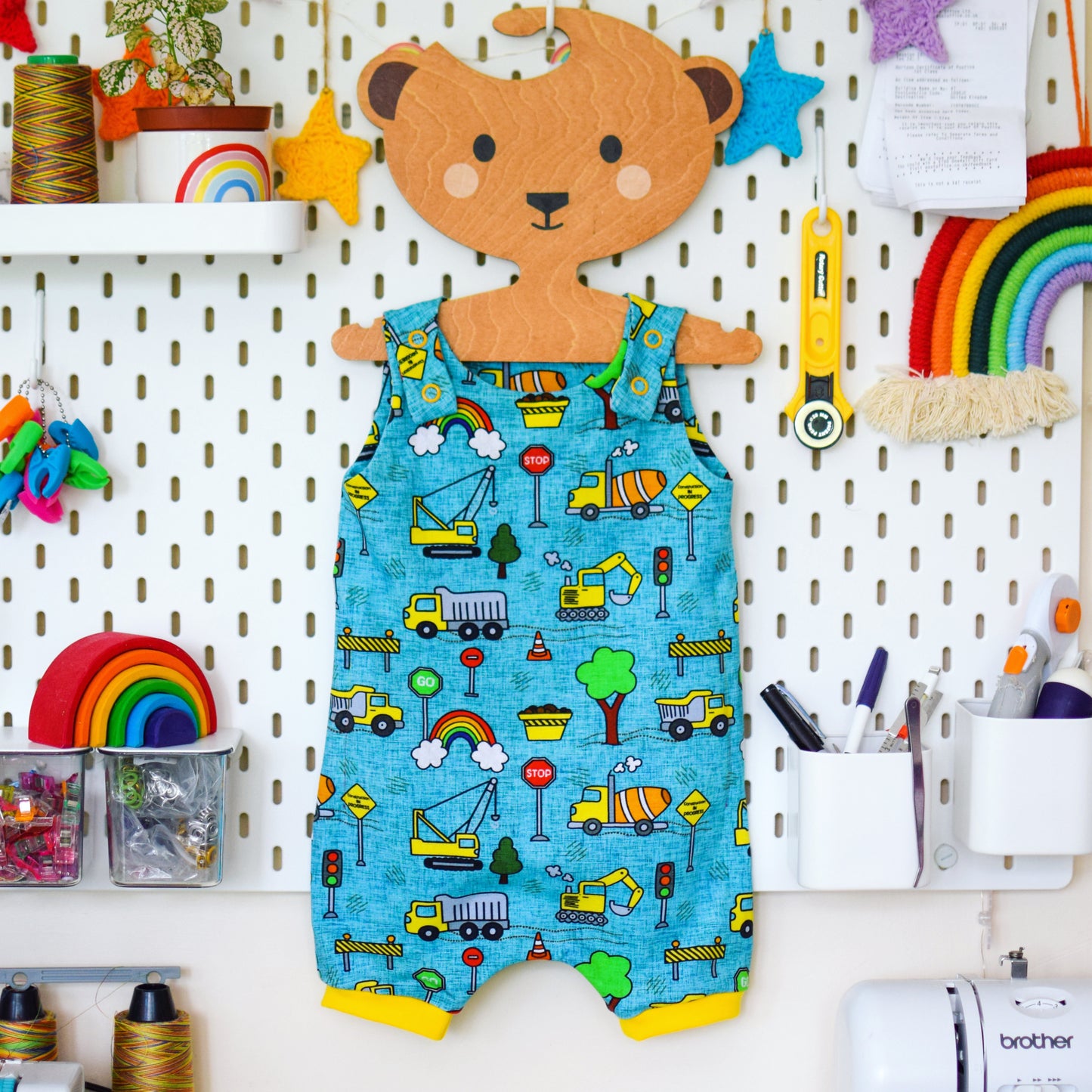 ‘Grow with Me’ Shortie Dungarees